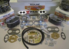 Weber Carburetor Kit Vw Bug Type 1 Dual 40 Idf - Tuned For Vw Air Cooled