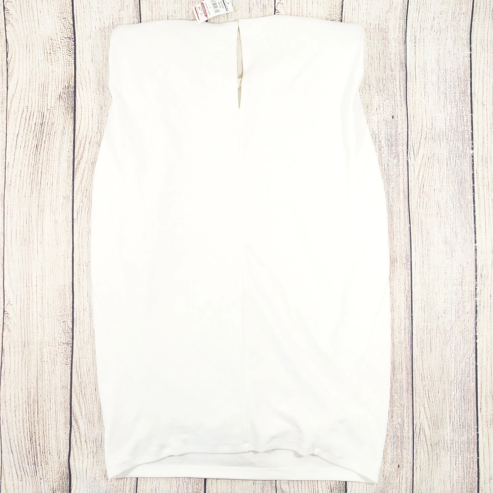 OFF WHITE ABITO TUBINO DONNA INFINITO ROSA OFF BIANCO AVORIO MAGLIA GRANDE DIFETTO