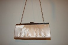 Vintage Gunne Sax by Jessica McClintock Clutch Evening Bag Purse Peachy Ivory