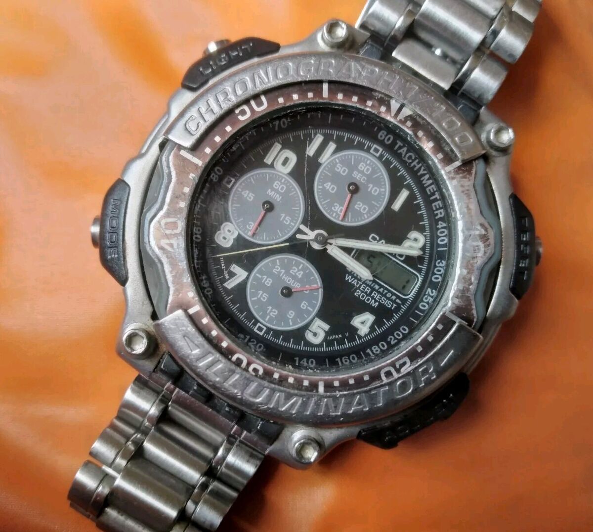 Rare CASIO 1325 MDA-100 Chronograph 200m diver 90s | eBay Rare CASIO 1325 MDA-100 Chronograph 200m diver 90s | eBay