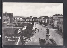 Cartolina Venosa Piazza Castello e Monumento al Cardinale De Luca S272