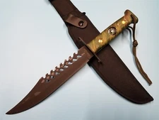 Survivor FIXED BLADE Full Tang Hunting Combat KNIFE 8" Camping Hunting USED