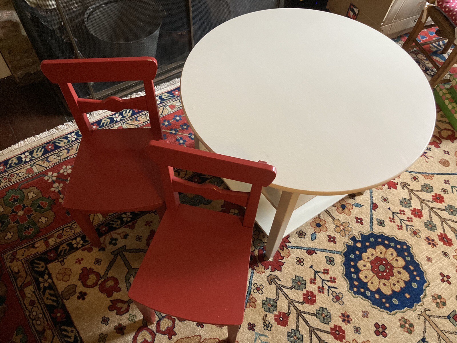 childrens wooden table and chair set eBay