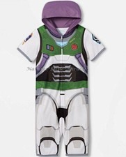 Toy Story Buzz Lightyear Union Suit Boy Size 6- 14 Pajama 1 Piece Shorts Costume