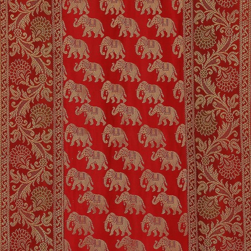 Indian Elephant Design Silk Table Decorative Runner Room Decor 80 x 14 Inch - Picture 6 of 6