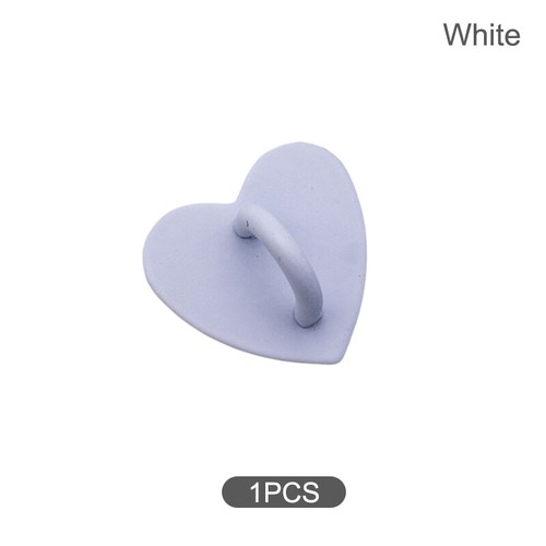 Adhesive Metal Heart Phone Charm Holder Phone Case Finger Ring Stand Hook Buc Wa - 第 12/16 張圖片