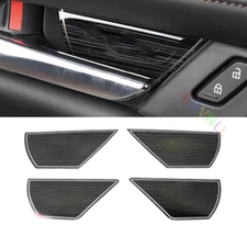 For Mazda 3 Axela 2020-2021 Black Titanium Inner Door Bowl Sticke Cover Trim 4*