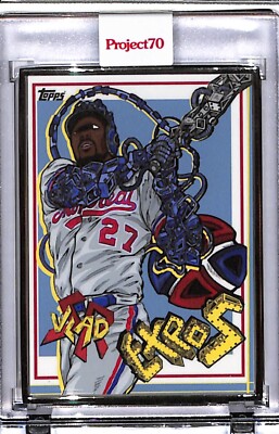 2021 TOPPS PROJECT 70 #513 VLADIMIR GUERRERO BY DISTORTED P70 SILVER FRAME 03/51