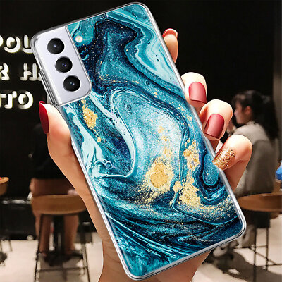 Marble Texture For Samsung Galaxy S23 S22 Ultra S21 FE S20 Soft Phone Case Cover