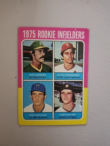1975 Topps Rookie Infielders,  SET BREAK, #623, Keith Hernandez, EX-NMT