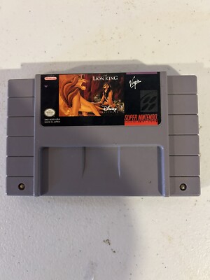 The Lion King (Super Nintendo Entertainment System, 1994) Cartridge Only Tested