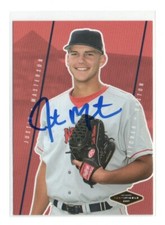 JUSTIN MASTERSON 2007 JUSTIFIABLE BOSTON RED SOX IP/TTM AUTOGRAPH AUTO