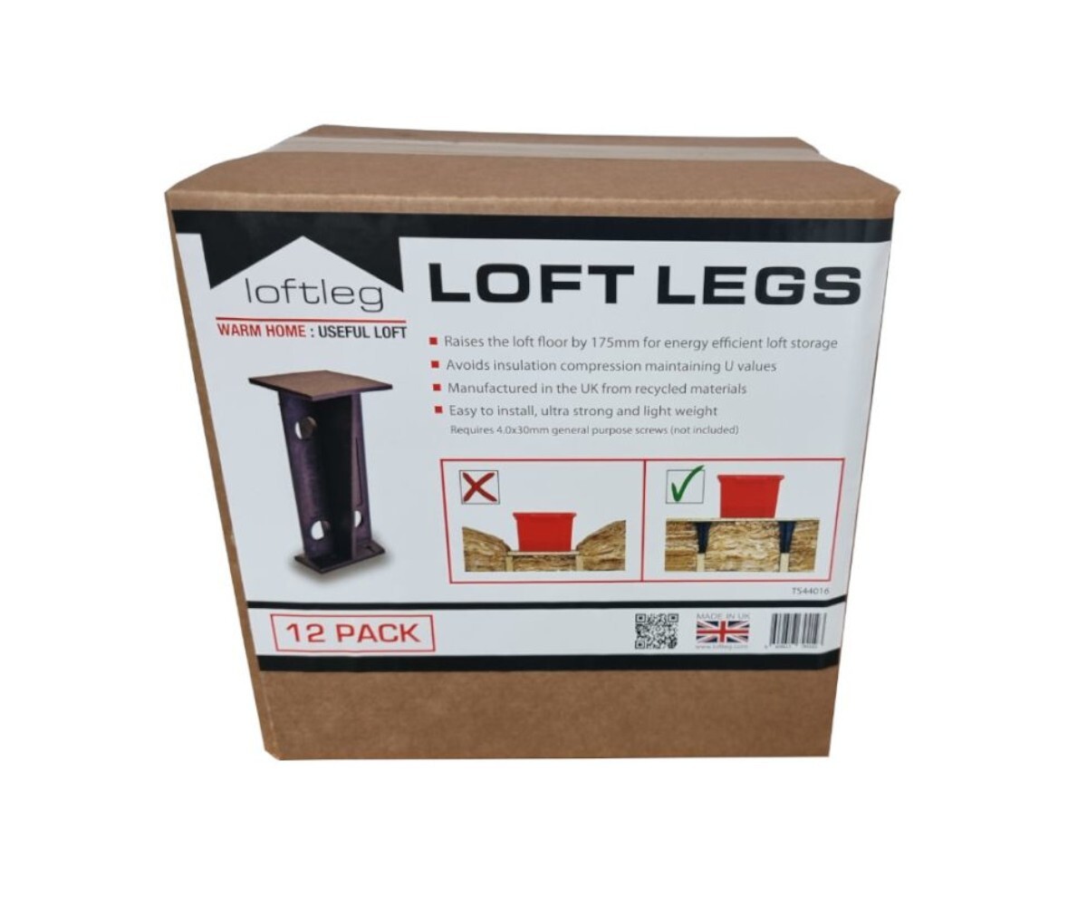Loft Legs 12 Pack 175 mm Height Extender for Loft Panels Raised Stilts