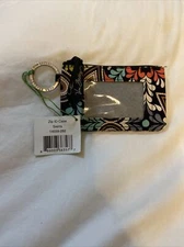 NWT Vera Bradley Zip ID case & Key Ring Sierra NEW Pouch Coin Purse