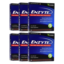 Enzyte Male Enhancement w/ Horny Goat Weed & Asian Ginseng - 30ct (6 Pack)