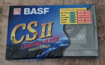 BASF CS II Chrome Super 90 Audiokassette - Kassette - Neu