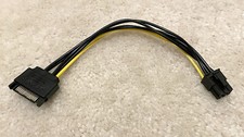 15pin SATA Power to 6pin PCIe PCI-e PCI Express 18awg Adapter Cable