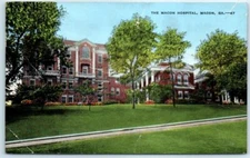 Postcard - The Macon Hospital, Macon, Georgia