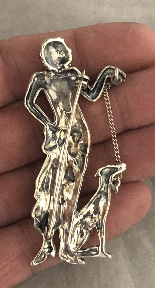 Awesome Large Vintage Solid Sterling Silver Marca… - image 10