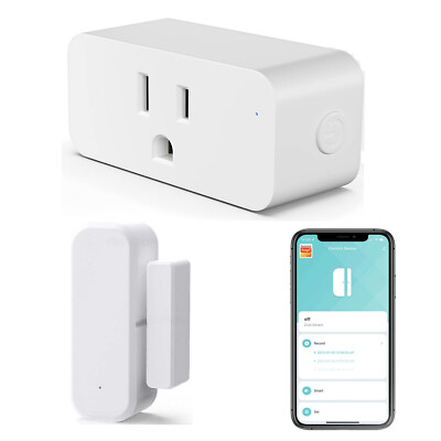 SOLO WiFi Door Sensor Power Plug Smart Home Security Alarm Smartlife App Alexa
