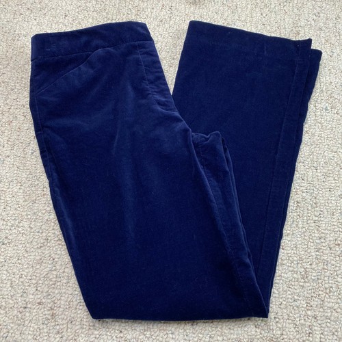 Talbots Womens Pants sz 6 Blue Velour 