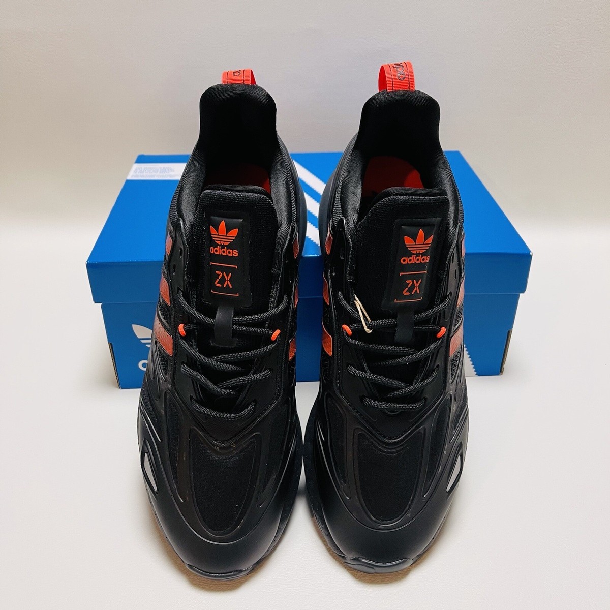 Size 10 - adidas ZX 2K Boost 2.0 Black Solar Red for sale Size 10 - adidas ZX 2K Boost 2.0 Black Solar Red for sale