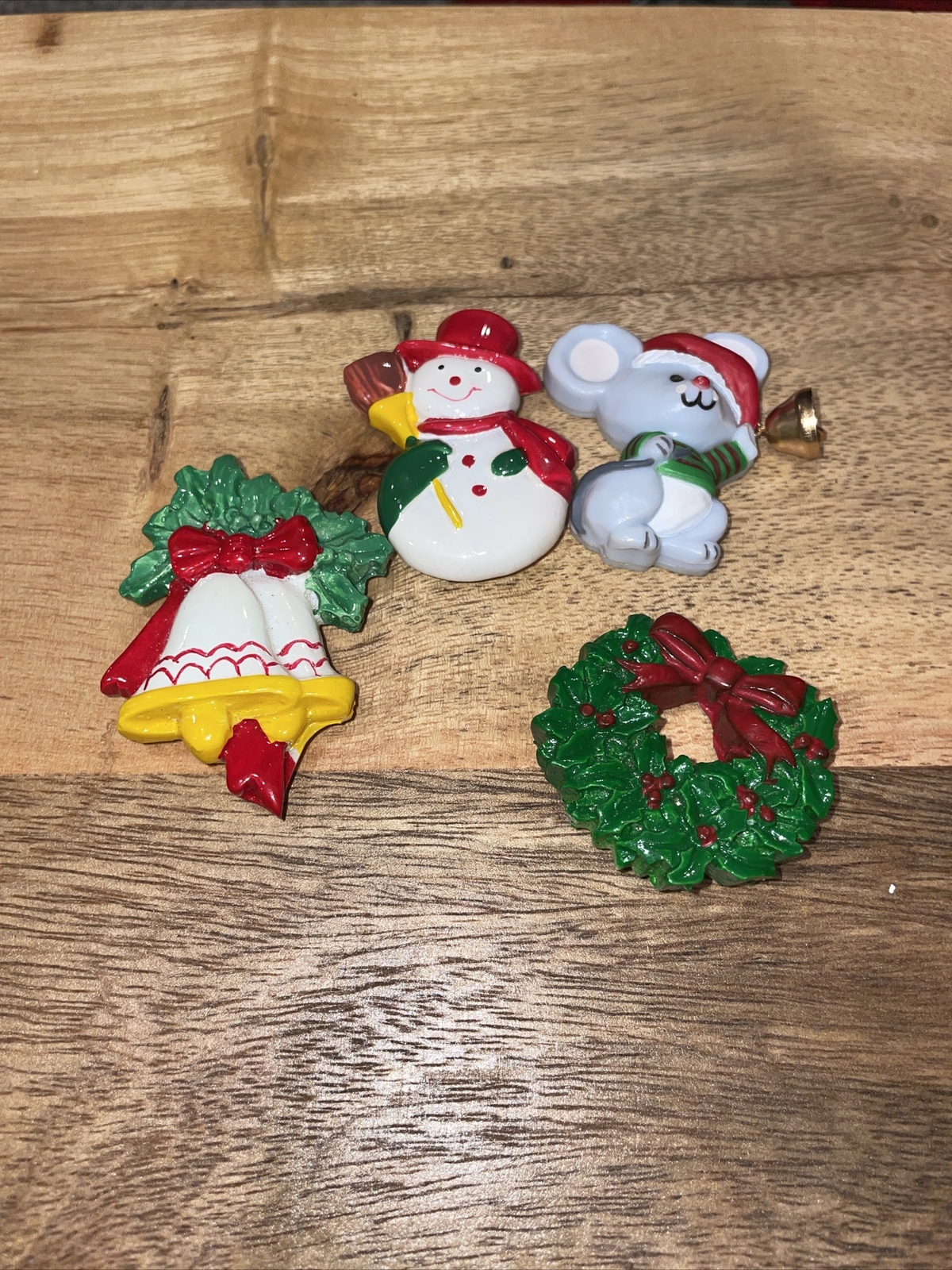 Lot of 4 Vintage Christmas / Holiday Refrigerator Magnets | eBay