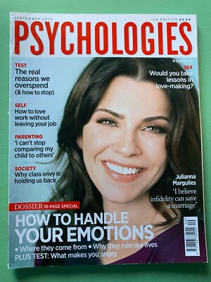 PSYCHOLOGIES mag Sept-2010 JULIANNA MARGULIES Elizabeth McGovern Stephen Frears