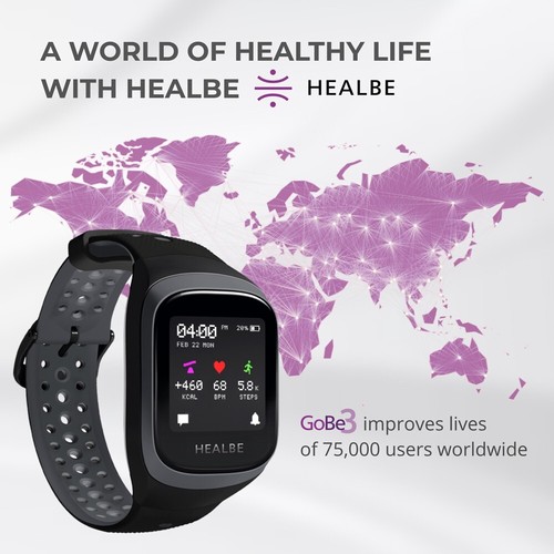 HEALBE GoBe3 - Fitness Tracker with Stress Management, Automatic Calorie Intake - Picture 8 of 70