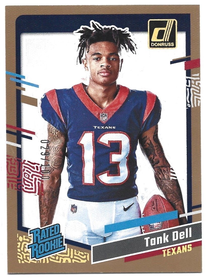 2023 Panini Donruss Rated Rookie Portrait Studio Series #21 Tank Dell /100
