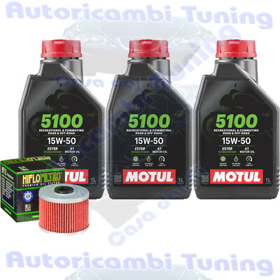 Service Öl Motul 5100 15W50 Filter für Kawasaki KLX250 Sf W9F Waf � 2009>2010
