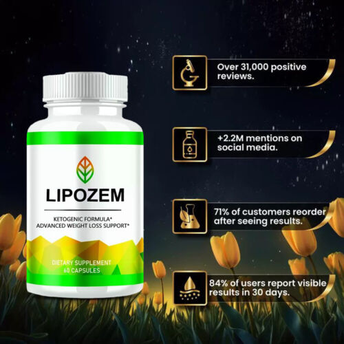 Lipozem - Advanced Dietary Supplement for Weight Loss & Gut Health 60 Capsules - Picture 4 of 7