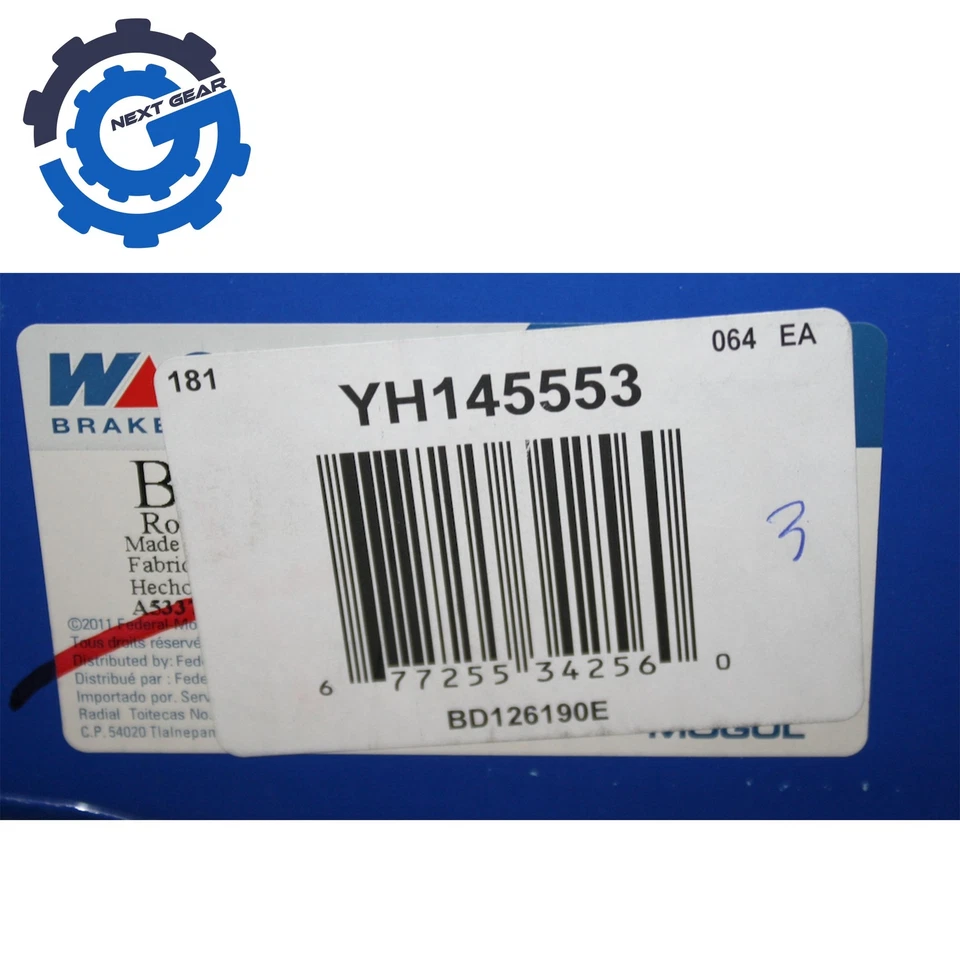 Nuevo rotor de freno de disco trasero Wagner para Volvo XC90 2003-2014 BD126190E Foto 4 de 4