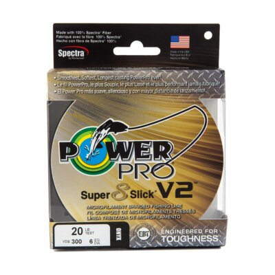 (0,20 EUR/m) SHIMANO Power Pro Super 8 Slick V2 275m 0,32mm 24kg Moon Shine
