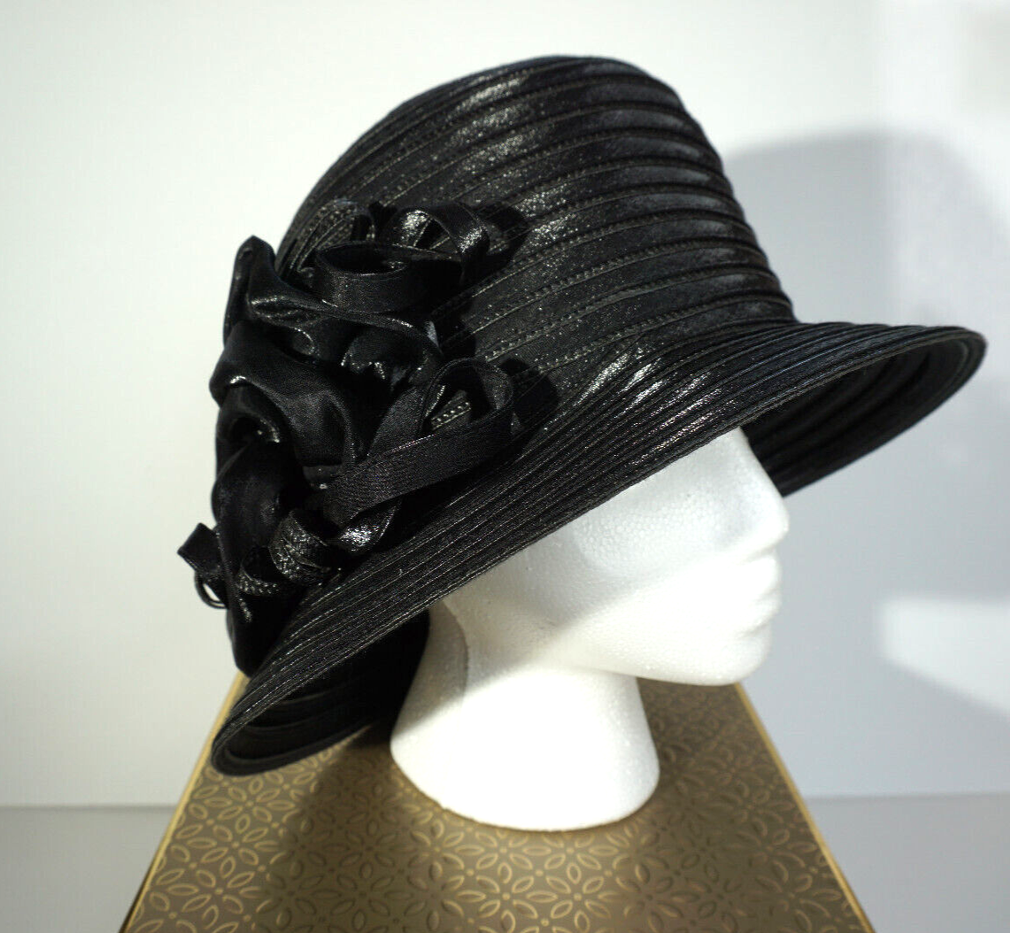 Like new Giovannio New York Black Hat Giovannio of New York Wide Brim Hat w/Black | Mercari main image 4
