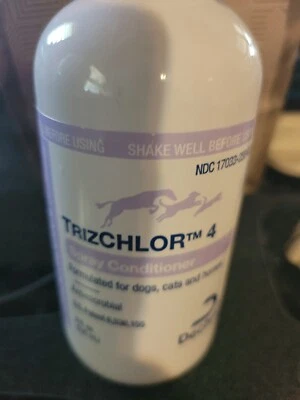 Dechra TrizCHLOR 4 Antimicrobial Spray Cond for Dogs Cats and Horse 8oz 6/26
