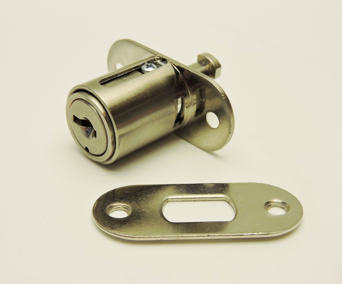 Kenstan PL40 Plunger Lock Nickel Plated Keyed Alike, Key Code 230