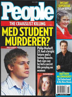 #ad #ad People Magazine Craigslist Killer Matthew McConaughey Susan Boyle Stevie Nicks $8.48