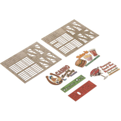 Bachmann 39103 Laser-Cut Outdoor Billboard Kit (4) HO Scale