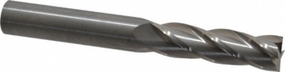 Hertel 5/8'', 2-1/4'' LOC, 5/8'' Shank, 5'' OAL, 4 Flute, Solid Carbide Square En...