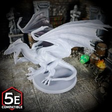 Adult White Dragon - D D Miniatures, DnD Minis, Dungeons and Dragons, Pathfinder