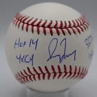 Greg Maddux HOF 14 4XCY 3371 K's 18xGG Signed Stat Baseball Auto PSA/DNA AQ63790