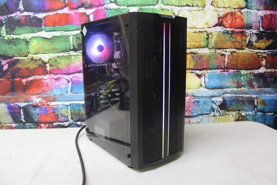 Custom RGB Gaming Desktop PC Intel i7 Quad 8 GB 500 SSD Nvidia Quadro K620 2 GB - Image 3 of 4