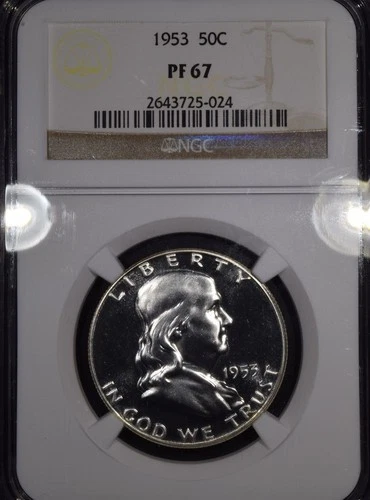 1953 Franklin Half Dollar "NGC PF67"