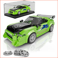 Technik Bausteine Eclips Rennwagen Bauspielzeug 338 Teile Mit Acryl Vitrine