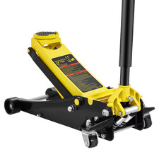 Vevor Yellow 3-ton Steel Manual Floor Jack