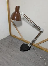 Vintage Mid Century Modern Industrial Architect Articulated Drafting Desk Lamp