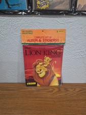 Disney Store The Lion King Panini Complete Sticker Set w/ Album 1994 Sealed 