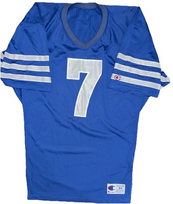 Vintage Champion #7 Nylon Football Jersey Made in USA Mens SZ 44