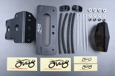 Support de Plaque + Feu Stop Fumé Pour KAWASAKI KLX 125 2010-2021 - Photo 1/4